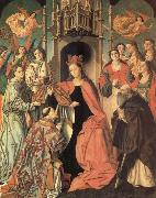 unknow artist San Ildefonso receiving the chasuble oil painting reproduction
